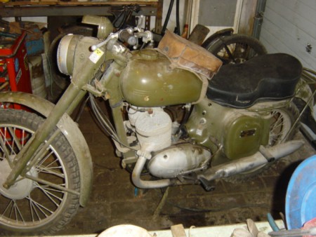 Jawa 350 S554 Libeňák v upravě pro švédskou armádu